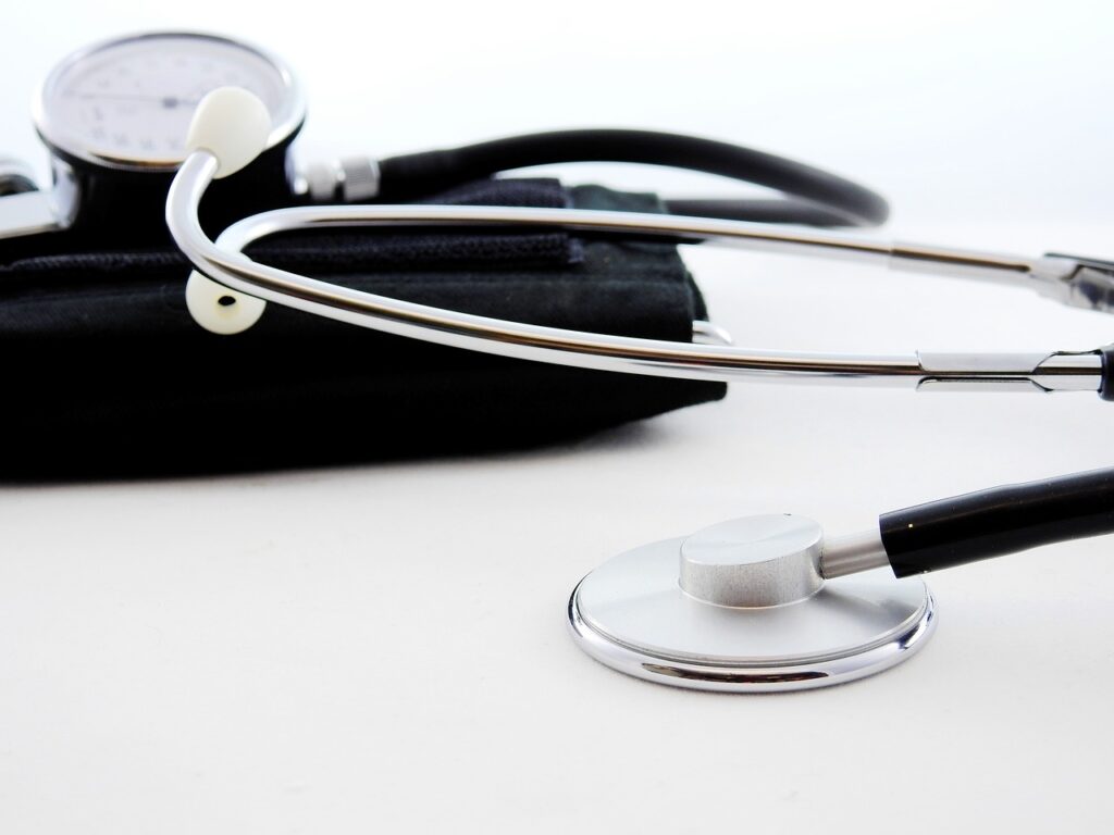 Stethescope and blood pressure cuff