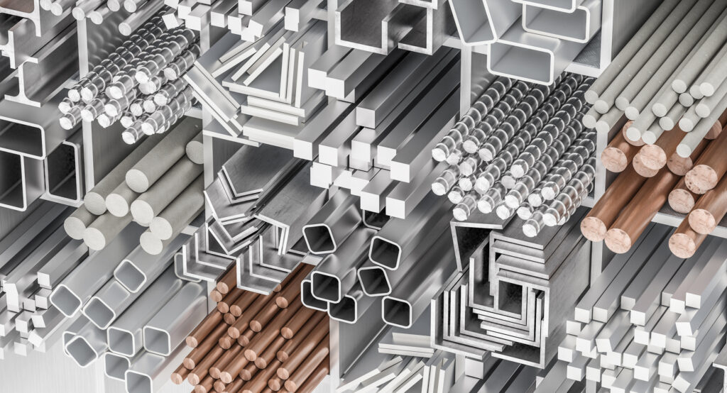 image of multiple types of metal bars made of different alloys